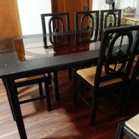 میز ناهارخوری ۸نفره چوب نراددرحدنو