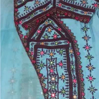 لباس بلوچی سیاه دوچ دست دوچ هس