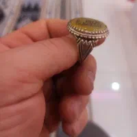 انگشتر نقره خطی