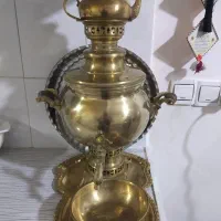 سماور زغالی هدیه پدربزرگ پنج لیتری قدیمی