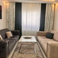 پرده سفید حریر شاین دار