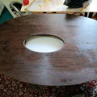 میز غذاخوری هشت نفره شکل بیضی