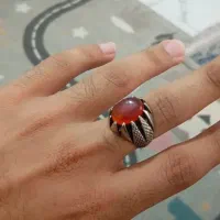 انگشتر مردانه نقره عقیق