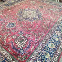 فرش ۱۲متری ترنج تبریز چارچوب سالم دستباف یکی
