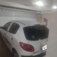 206تیپ 2 مدل 96 سفید  یک لکه رنگ