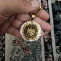 آویز و گردنبند استیل طرح طلا دستبند و انگشتر