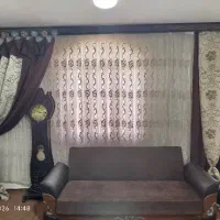 پرده پذیرایی همراه با دو والن وزیر پرده وکتیبه