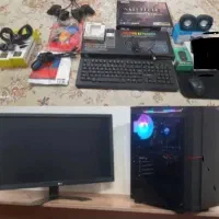 pcکامپیوتر مانیتور کیبورد دسته پی سی قیمت پایین