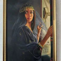 تابلو رنگ روغن ‌(دختری از جنوب)