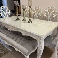 سرویس مبلمان ۷ نفره ومیز ناهار خوری ۸ نفره