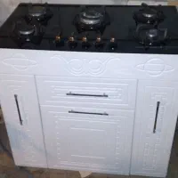 گاز صفحه شیشه‌ای کابینتی درحد نو