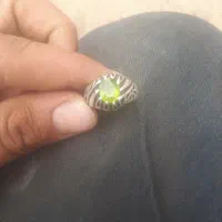 انگشتره نقره زبرجد دست ساز