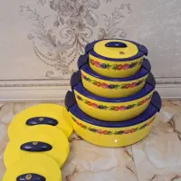 ظرف ۴ تیکه استیل خارجی نو