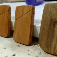کیف کارت چوبی