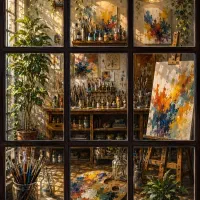 کلاسهای طراحی و نقاشی تکنیک رنگ روغن