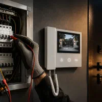 برق کار ساختمان نصاب آیفون تصویری و صوتی