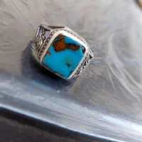 انگشترفیروزه نیشاپور925خالص