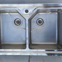 سینک ظرفشویی استیل اخوان (۲ لگنه)