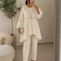 کت شلوار زنانه مرواریددوزی