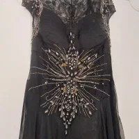 پیراهن مجلسی مشکی سایز۴۶و۴۸