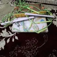 تاب کودک وقفس پرنده وگلدان