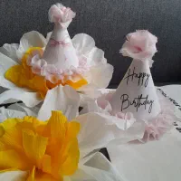 کلاه  نمدی و تاج پارچه ای