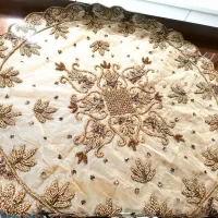 رومیزی کارشده هندی