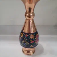 گلدان مسی میناکاری