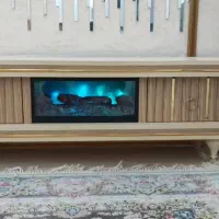 میز تلویزیون طرح شومینه RGB