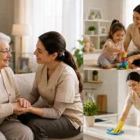 مراقبت سالمند،کودک،نظافت/شرکت خدماتی همیاران سعادت