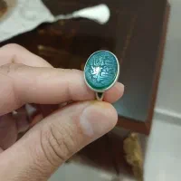 انگشتر یشم سبز رکاب مقدم