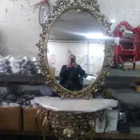 آینه و کنسول برنجی
