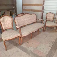 مبل استیل چوب راش ۹ نفره