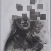 دو عدد تابلو سیاه قلم