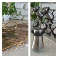 جا ادویه ای و سینی کف آینه ای