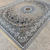 فرش نقشه اشرف نقره ای ۱۲ - ۹ - ۶ متری نو