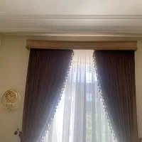 سه عدد دکور پرده طول پنجره ۱۸۰ / و۱۲۰