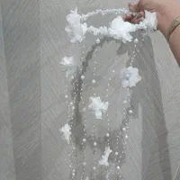 تاج عروس ،تل و ریسه مجلسی دست ساز سوگل