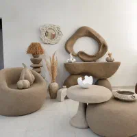 پاپیه ماشه مینیمال مبل میز آینه آباژو‌ ماکت راگبل