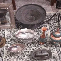 اشیای آنتیک سماور زغالی و...