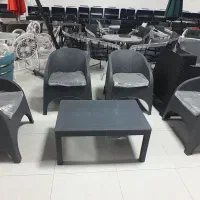 صندلی پلاستیکی مبلی طرح حصیر بافت مدل mobli