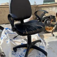 دو‌عدد صندلی اداری کارمندی کامپیوتر