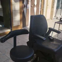 صندلی برقی آرایشگاه به همراه صندلی استا کار