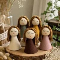 عروسک دست ساز و  آویز جا کلیدی