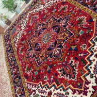 فرش هریس تاجری دستباف9متری1عددزیبا نو