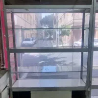 ویترین مغازه چرخ دار ارتفاع ۲۱۵و عرض ۱۴۸وسه ویترین