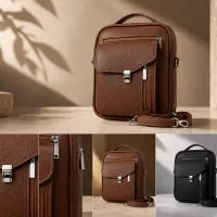کیف دوشی چرم طبیعی تولیدی هالدی
