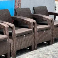 ست مبل حصیری باغی برند ناصر