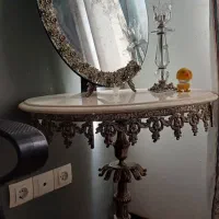 آینه و شمعدان همراه پایه