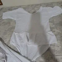 لباس ژیمناستیک نخی سفید